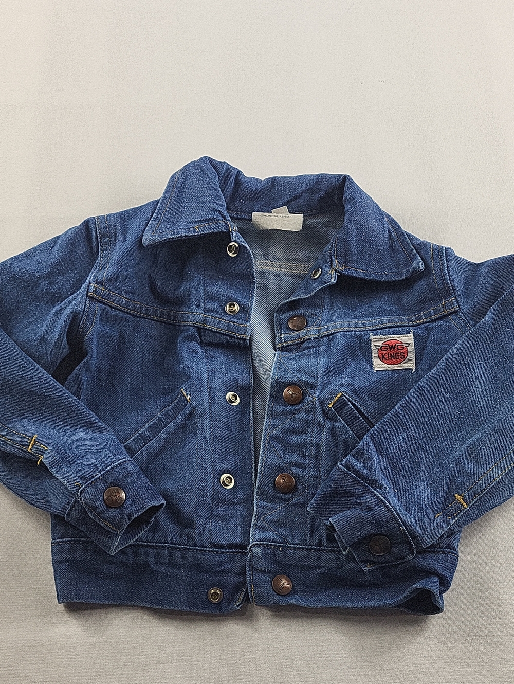 VINTAGE GWG Kings Toddler Denim Jean Jacket Size 6